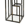 4 Tier Cast Iron Frame Plant Stand with Tubular Legs Black And Gold By Casagear Home BM216736