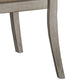 Open Cross Back Wooden Side Chair Set of 2 White & Beige By Casagear Home BM217988