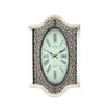 Wall Clock | Scalloped Wood Top & Bottom | White