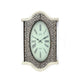 Wall Clock | Scalloped Wood Top & Bottom | White
