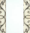 22 X 33 Scrolled Edge Wall Mirror White By Casagear Home BM218345