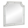 Wood Frame Mirror | Clipped Corners | Mirror Trim | Silver