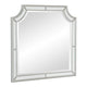 Wood Frame Mirror | Clipped Corners | Mirror Trim | Silver