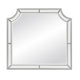 40 Wooden Frame Mirror with Clipped Corners Silver By Casagear Home BM219051