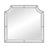 40 Wooden Frame Mirror with Clipped Corners Silver By Casagear Home BM219051