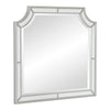 40" Wooden Frame Mirror with Clipped Corners, Silver By Casagear Home
