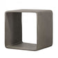 Contemporary Concrete Cube Shelf with Curved Edges, Gray By Casagear Home
