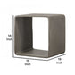 Contemporary Concrete Cube Shelf with Curved Edges Gray By Casagear Home BM219259