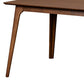 Wooden Table with Angled Block Legs and Natural Grain Texture Brown By Casagear Home BM219451