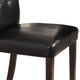 19 Leatherette Upholstered Tufted Side Chair,Set of 2,Brown By Casagear Home BM219902