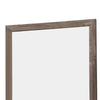 39.5 Square Wood Frame Mirror with Textured Details Brown By Casagear Home BM219990