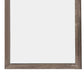 39.5 Square Wood Frame Mirror with Textured Details Brown By Casagear Home BM219990