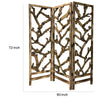 72 Mulberry Alpine Like Branch Design 3-Panel Screen Brown By Casagear Home BM220198