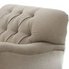 Fabric Upholstered Chair with Button Tufted Back and Saddle Arms Beige By Casagear Home BM220363