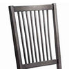 Slatted Back Wooden Side Chair with Padded Seat,Set of 2,Gray By Casagear Home BM220514