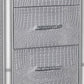63 7-Drawer Lingerie Chest with Mock Croc Panels Silver By Casagear Home BM221235