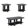 Wood & Metal Cocktail Table Set | 3 Pieces | Gray & Black