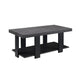 Wood and Metal 3 Piece Cocktail Table Set Gray and Black By Casagear Home BM221520