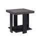 Wood and Metal 3 Piece Cocktail Table Set Gray and Black By Casagear Home BM221520