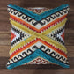 18 x 18 Square Cotton Accent Throw Pillow Aztec Tribal Inspired Pattern Trimmed Fringes Multicolor By The Urban Port BM221647