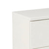 2 Drawer Wooden Nightstand with Metal Base and Bar Handles White By Casagear Home BM223271