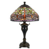 Tiffany Table Lamp | Metal Body | Dragonfly Shade | Multicolor