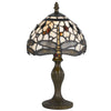 Tiffany Table Lamp | Metal Body | Dragonfly Shade | Multicolor