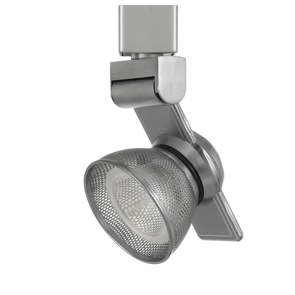 12W Integrated LED Metal Track Fixture with Mesh Head, Silver By Casagear Home