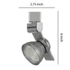 12W Integrated LED Metal Track Fixture with Mesh Head Silver By Casagear Home BM223682