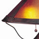 Pot Bellied Metal Body Table Lamp with Conical Mica Shade Bronze By Casagear Home BM223691