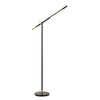 Floor Lamp | 10W | Adjustable Metal Frame | Black & Brass