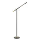 Floor Lamp | 10W | Adjustable Metal Frame | Black & Brass