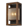 Wall Sconce | 40W x 2 | Organza Shade | Walnut Brown