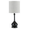 Accent Lamp | Bellied Metal Body | Drum Shade | Black
