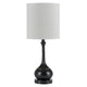 Accent Lamp | Bellied Metal Body | Drum Shade | Black