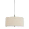 Pendant Lighting | Fabric Drum Shade | Corded | Off White