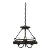 Pendant Fixture | 60W x 3 | Metal Frame | Hardwired | Textured Gray