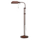 Floor Lamp | Rectangular Metal | Adjustable Pole | Bronze