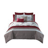 Comforter Set | 8 Piece King | Floral Print | Multicolor