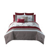 Comforter Set | 8 Piece Queen | Floral Print | Multicolor