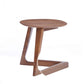 Modern Style Wooden End Table with Pointed V Shape Base Brown By Casagear Home BM225846