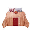 3 Piece Polyester Twin Comforter Set with Basketball Court Print, Multicolor By Casagear Home