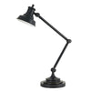 34 Inch 7 Watt LED Desk Lamp, Adjustable Metal Arm, 600 Lumen Output, Black By Casagear Home