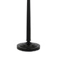 Tubular Metal Floor Lamp with Adjustable Height Mechanism Black and Beige By Casagear Home BM226328