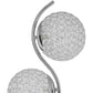 59.5 Tubular Metal Floor Lamp with Acrylic Ball Shades,Silver By Casagear Home BM226573