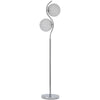 59.5" Tubular Metal Floor Lamp with Acrylic Ball Shades,Silver By Casagear Home