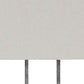36 Open Capsule Metal Table Lamp with Drum Shade,Gray & White By Casagear Home BM226577