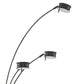 90 5-Light Metal Arc Lamp with Diffuser & Dimmer Switch,Black By Casagear Home BM226586