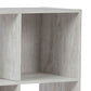 6 Cube Wooden Organizer with Grain Details Washed White By Casagear Home BM227057
