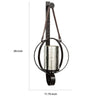 Intersected Round Metal Wall Sconce with Mercury Glass Hurricane Bronze By Casagear Home BM227142